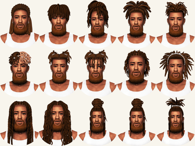 Галерея мода Большой набор причесок Locs Collection (85 шт) #1